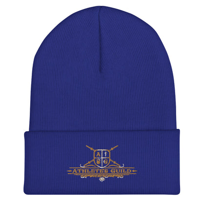 cuffed beanie royal front