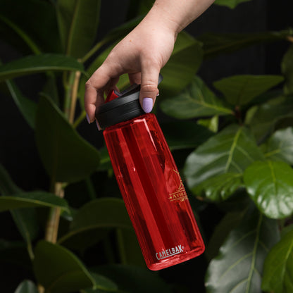 red sports bottle